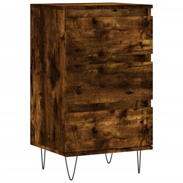 vidaXL Buffet chêne fumé 40x35x70 cm bois d'ingénierie