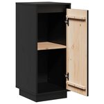 vidaXL Buffets 2 Pièces Noir 31 5x34x75 cm Bois massif de pin