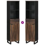 vidaXL Cabinet de salle de bain avec tiroir Marron 38 x 33 x 160 cm