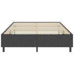 vidaXL Sommier à lattes de lit sans matelas gris tissu 180x200 cm