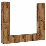 vidaXL Meubles TV muraux 6 Pièces vieux bois bois d'ingénierie