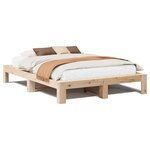 vidaXL Cadre de lit sans matelas 140x200 cm bois massif de pin