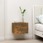 vidaXL Tables de chevet 2 Pièces Chêne fumé 40x30x30 cm Bois d'ingénierie