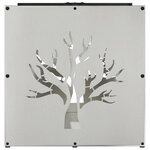 vidaXL Portant de bois de chauffage 40x40x40 cm acier inoxydable