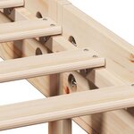 vidaXL Lit bibliothèque sans matelas 140x190 cm bois de pin massif