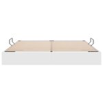 vidaXL Lit de Rangement avec matelas Blanc pur 183 x 213 cm Faux cuir