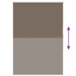 vidaXL Store enrouleur occultant café 100x150cm largeur du tissu