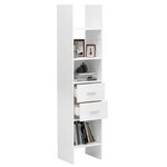 vidaXL Bibliothèque Blanc brillant 40x35x180 cm Bois d’ingénierie