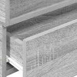 vidaXL Tables de chevet murales 2 Pièces sonoma gris 45x26x28 5 cm