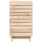 vidaXL Panier à linge 44x44x76 cm bois massif de pin