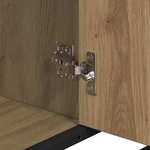 vidaXL Ensemble de mobilier de salle de bain 3 Pièces chêne artisanal