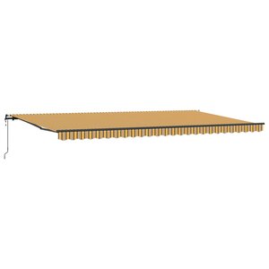 vidaXL Auvent Rétractable Multicolore 600 × 300 cm Tissu et Aluminium