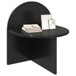 vidaXL Table de chevet 2 Pièces Chêne noir 40 x 35 5 x 45 5 cm