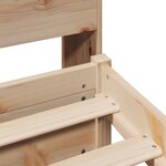 vidaXL Lit bibliothèque sans matelas 100x200 cm bois massif de pin