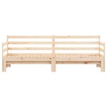 vidaXL Lit de jour et lit gigogne sans matelas 90x200 cm bois massif