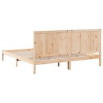 vidaXL Cadre de lit extra long sans matelas 200x220 cm bois massif