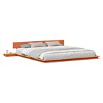 vidaXL Cadre de lit Marron 180 x 200 cm bois