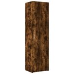 vidaXL Buffet haut chêne fumé 50x42 5x185 cm bois d'ingénierie
