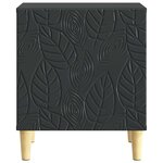 vidaXL Table de chevet 2 pièces Noir 43 x 34 5 x 50 cm
