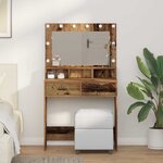 vidaXL Coiffeuse Bois ancien 79 x 41 x 135 cm Bois d'ingénierie