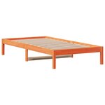 vidaXL Lit de jour sans matelas cire marron 80x200 cm bois pin massif