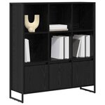 vidaXL Bibliothèque 2 Pièces Chêne noir 99 5 x 30 x 108 cm