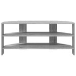 vidaXL MeubleTVd'Angle Gris Sonoma 102x40 5x45cm Bois d'ingénierie