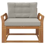 vidaXL Sofa de milieu extérieur Naturel