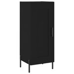 vidaXL Buffet Noir 34 5x34x90 cm Bois d'ingénierie