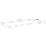 vidaXL Dessus de bureau 140x60x2 5 cm rectangulaire bois massif acacia