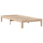 vidaXL Lit bibliothèque sans matelas 90x190 cm bois de pin massif