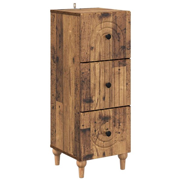 vidaXL Armoire à tiroirs Bois ancien 33 x 34 5 x 90 cm