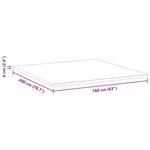 vidaXL Surmatelas Blanc et vert 160 x 200 cm Tissu Jacquard
