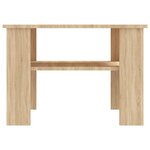 vidaXL Table basse Chêne sonoma 60x60x42 cm Bois d’ingénierie