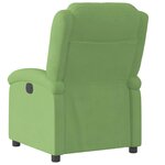 vidaXL Fauteuil inclinable vert clair velours