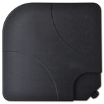 vidaXL Parasol de jardin avec base portable aluminium blanc