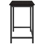 vidaXL table Chêne noir 80 x 50 x 76 5 cm Bois d'ingénierie et acier