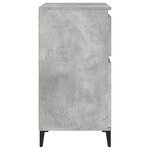 vidaXL Buffet Gris béton 60x35x70 cm Bois d'ingénierie
