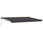 vidaXL Auvent rétractable électrique Anthracite 5 × 3 5 m
