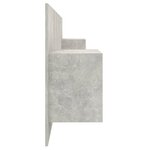 vidaXL Tête de lit avec armoires Gris béton Bois d'ingénierie