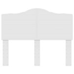 vidaXL Tête de lit Blanc Brillant 135 cm Bois d'ingénierie