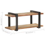 vidaXL Meuble TV 90x40x40 cm Bois de récupération massif
