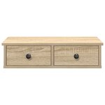 vidaXL Étagère murale avec tiroirs chêne sonoma bois d'ingénierie