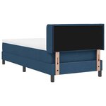 vidaXL Lit Box Spring avec matelas bleu  90 x 200 cm  en tissu.