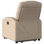 vidaXL Fauteuil inclinable Cappuccino Similicuir