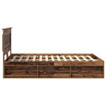 vidaXL Cadre de lit Bois ancien 140 x 200 cm Pin massif