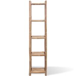 vidaXL Étagère à 5 niveaux carré bambou