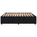 vidaXL Cadre de lit sans matelas noir 200x200 cm velours