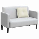 vidaXL Coussin de Dos Crème 60 x 50 cm Tissu en velours côtelé