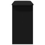 vidaXL Table console Noir 93 x 40 x 75 cm Bois d'ingénierie